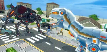 Robot Wolf Hero: City Attack