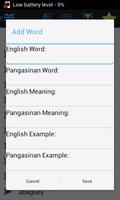 Pangasinan-English Dictionary capture d'écran 1
