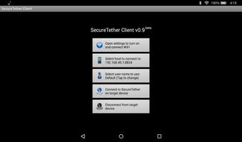1 Schermata SecureTether Client - Android 