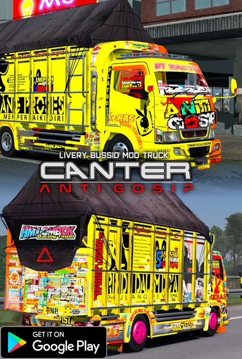 Download Livery Bussid Mod Truck Canter Anti Gosip APK  