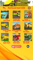 Mod Bussid Truk Bos Sawit captura de pantalla 1