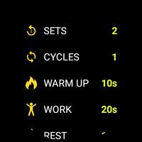 Tabata timer for Wear OS screenshot 3