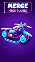 Merge Planes Neon Game Idle Affiche