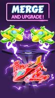 Merge Planes Neon Game Idle 截图 1