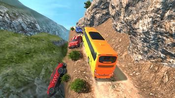 Risky Roads Bus Driver Offroad постер