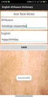 English Afrikaans Dictionary capture d'écran 3