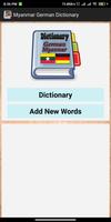 Myanmar German Dictionary-poster