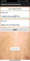 Myanmar German Dictionary capture d'écran 3
