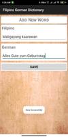 Filipino German Dictionary captura de pantalla 3