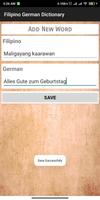 Filipino German Dictionary screenshot 3