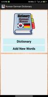 Korean German Dictionary Affiche