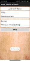 Malay German Dictionary capture d'écran 3