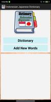 Indonesian Japanese Dictionary Plakat