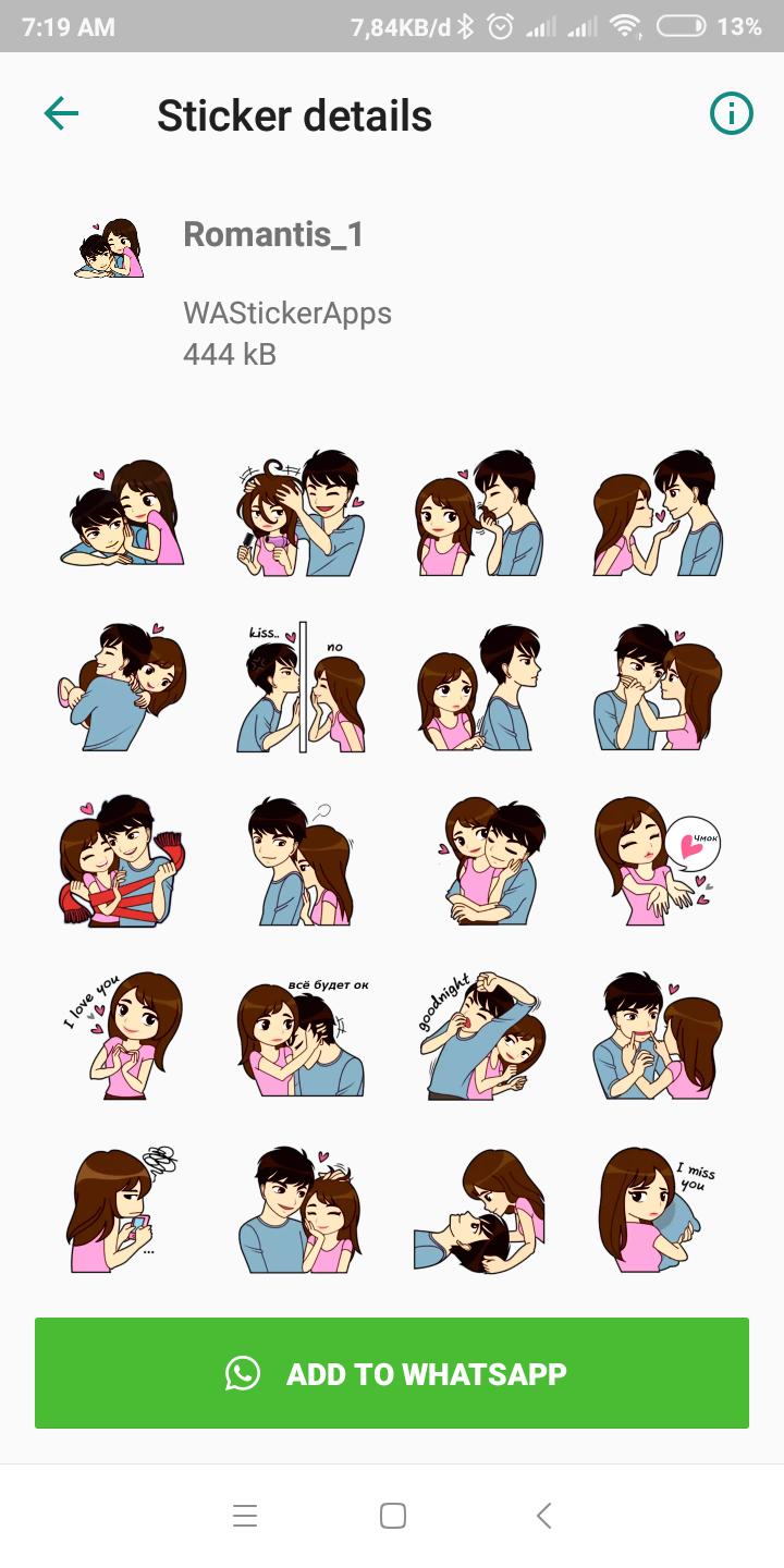 25 Trend Stiker  Wa  Romantis Apk Terbaru Stikjemboy