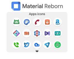 Material Reborn Icon Pack Cartaz