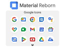 Material Reborn Icon Pack imagem de tela 1