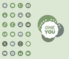 OneYou Three Accent Icons تصوير الشاشة 1