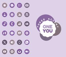 OneYou Three Accent Icons تصوير الشاشة 2