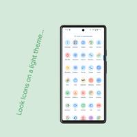 Pix Material Colors Icon Pack स्क्रीनशॉट 1