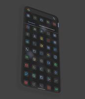 Pix Material Dark Icon Pack स्क्रीनशॉट 3