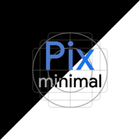 Pix-Minimal Black/White Icons أيقونة