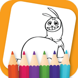 Hungry Lamu Coloring Book أيقونة