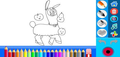 Hungry Lamu Coloring Book screenshot 2