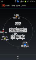 Multi Time Zone Clock capture d'écran 1