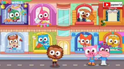 泡泡兔小鎮：公寓 - 房間畫畫塗色拼圖小遊戲 XAPK 下載