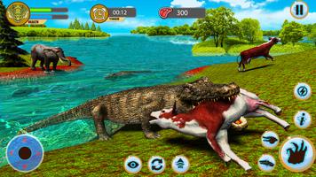 Wild Crocodile Game Simulator 海报