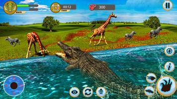 Wild Crocodile Game Simulator 截图 1