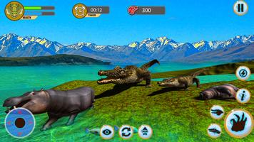 Wild Crocodile Game Simulator اسکرین شاٹ 3