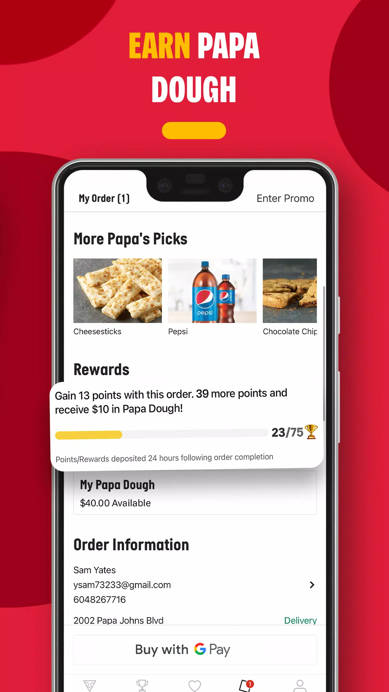 Papa Johns Pizza & Delivery for Android - Download the APK from Uptodown