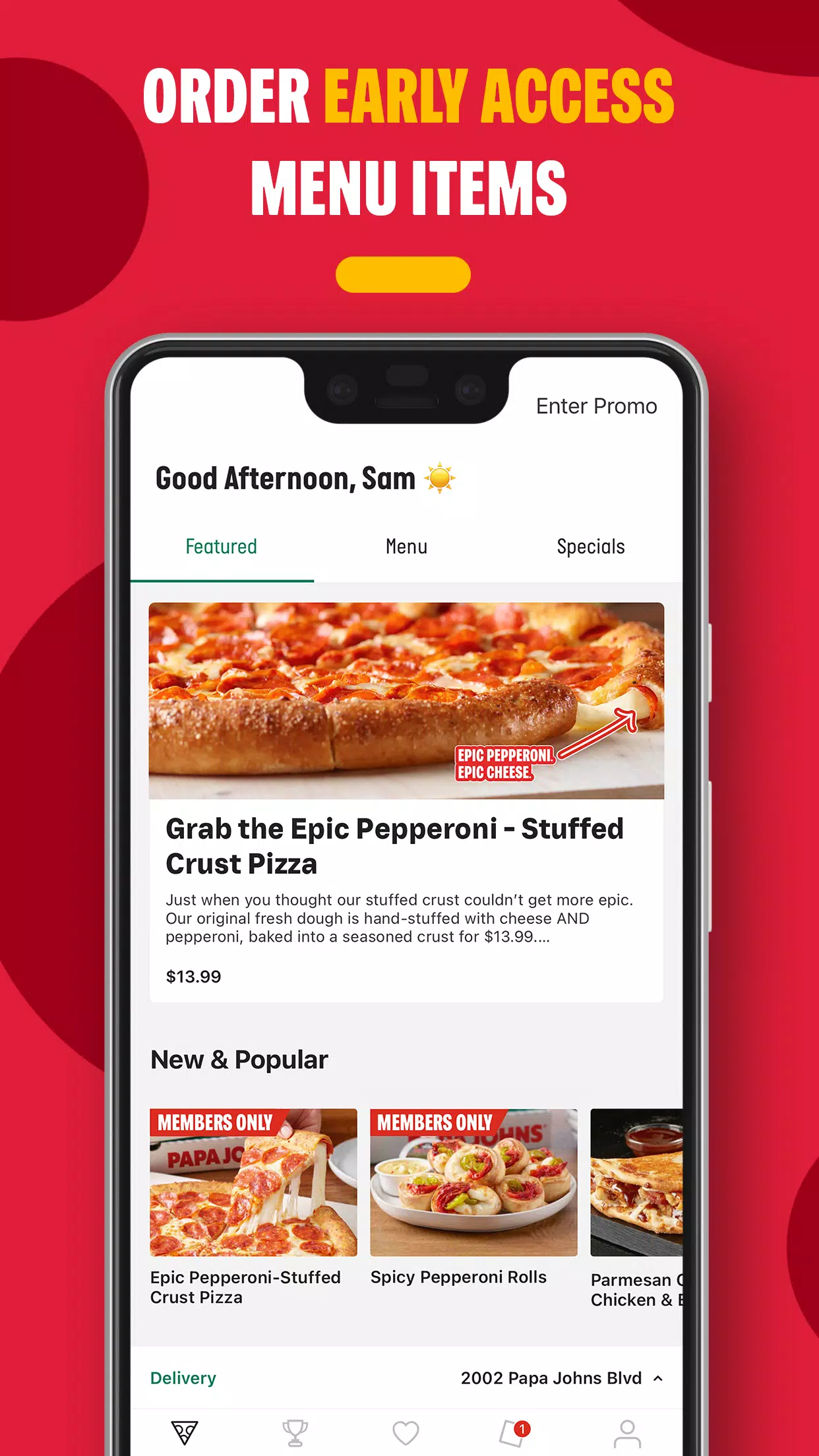 Papa Johns Pizza & Delivery for Android - Download the APK from Uptodown