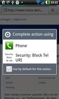 Security: Block Tel URI capture d'écran 1