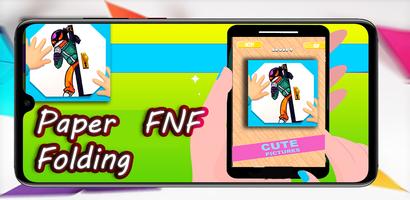 Paper Fold FNF الملصق