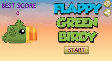 Flappy Green Birdy ポスター