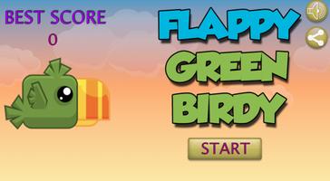 Flappy Green Birdy poster