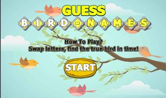 پوستر Guess Bird Names