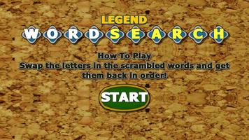 Legend Word Search Game poster