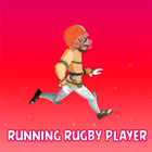 Run Rugby Player Zeichen