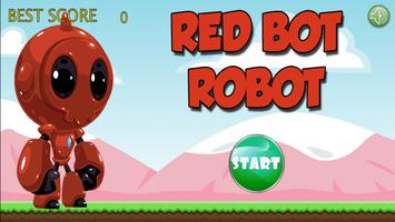 Red Bot Robot Affiche