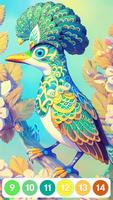 Poster Birds Color By Number