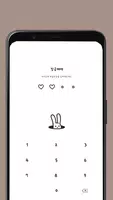 카카오톡 테마 - (카톡테마) 까꿍 토끼 captura de pantalla 5