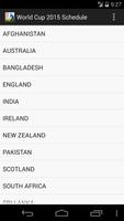 WorldCup 2015 Schedule OFFLINE to be updated 2019 capture d'écran 3