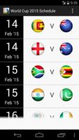 WorldCup 2015 Schedule OFFLINE to be updated 2019 الملصق