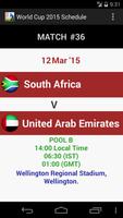 WorldCup 2015 Schedule OFFLINE to be updated 2019 screenshot 2
