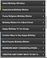 All Type Birthday Wishing SMS imagem de tela 1