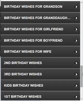 All Type Birthday Wishing SMS imagem de tela 2