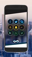 Infinite Dark Icons - Nova/GO Cartaz